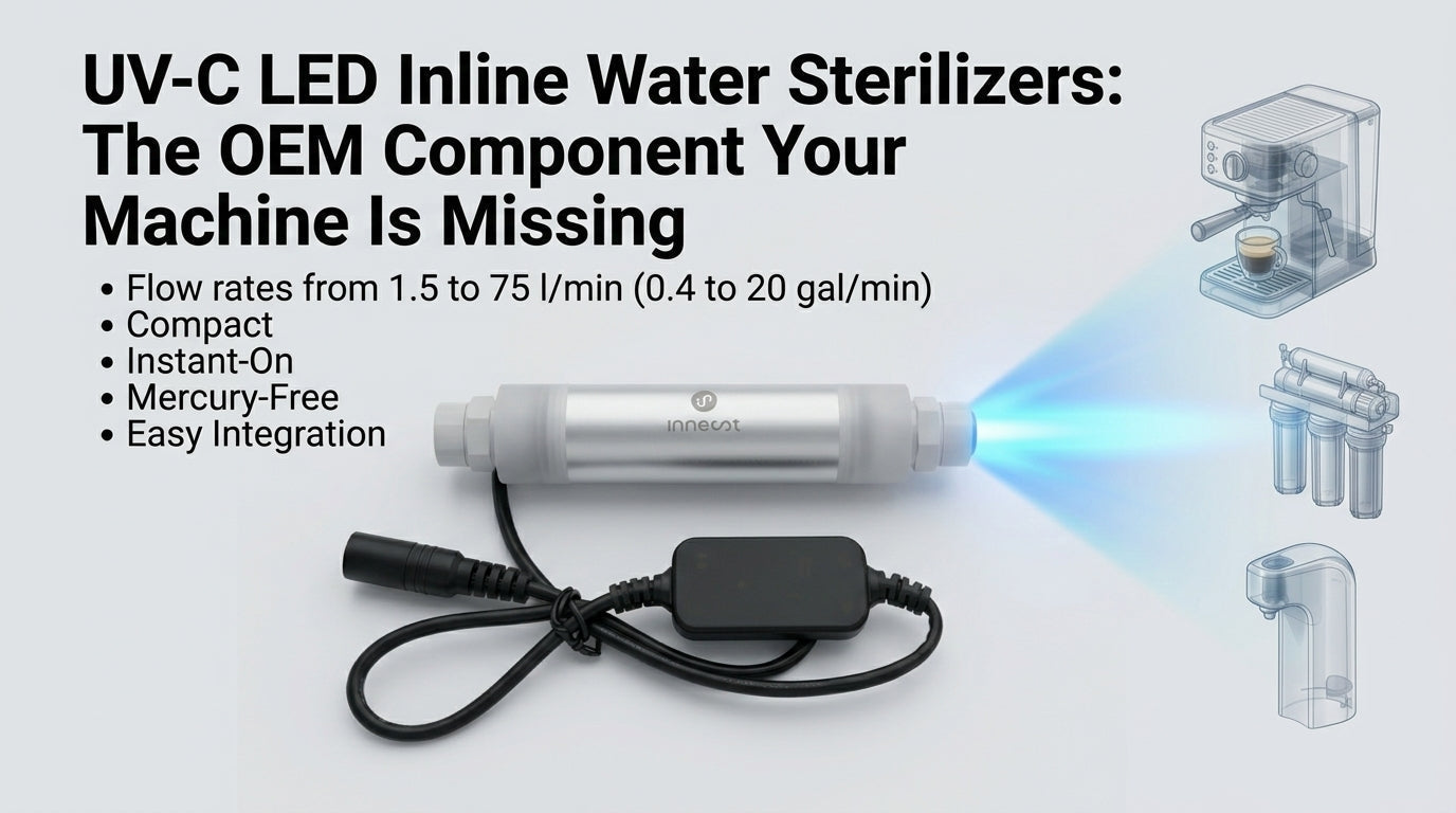 UV-C LED Inline Water Sterilizers: The OEM Component Your Machine Is Missing