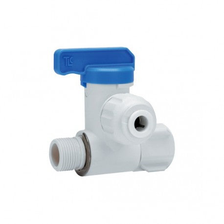 T-Valve 6.35mm (1/4") Push-in Adapter to 3/8" BSP