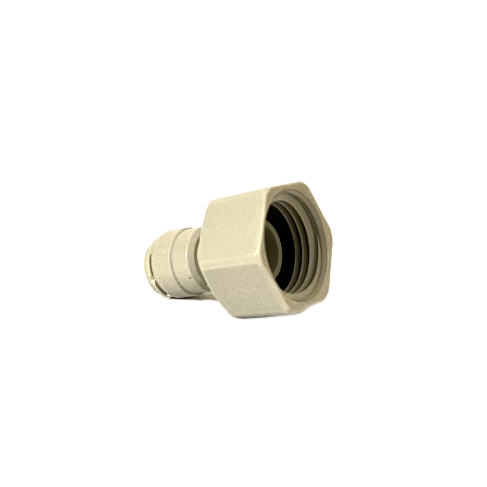6.35mm (1/4") Push-in Adapter to 1/2" BSP Female (Cone)